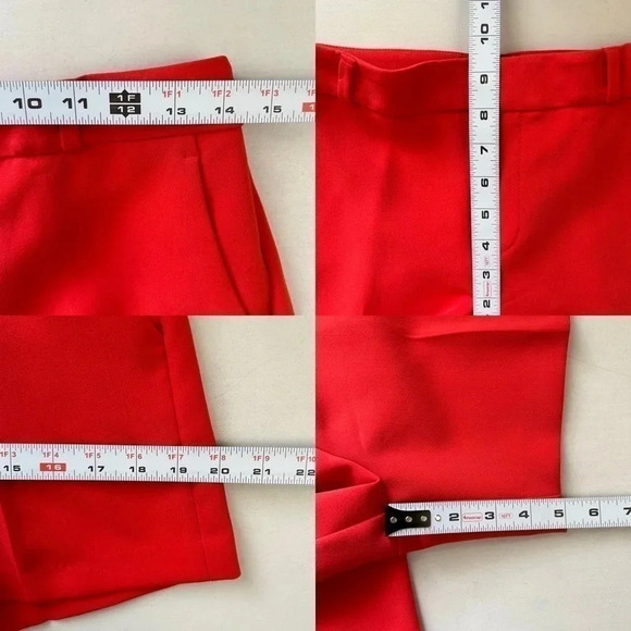 Banana  Republic Tailored City Shorts Stretch Crepe Orange Size 0 NWOT - Picture 13 of 16